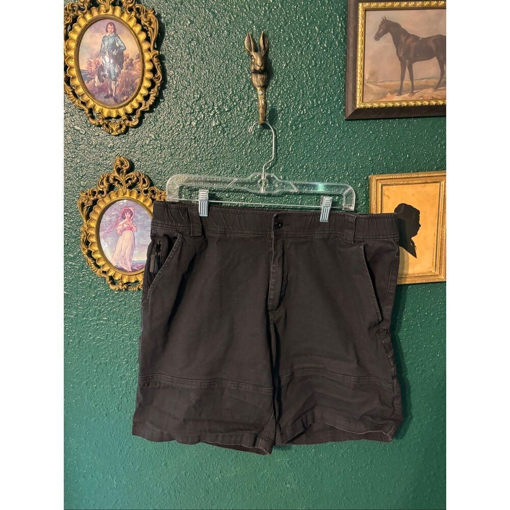 Bearded Goat Men’s XXL Black Shorts Cargo 7”